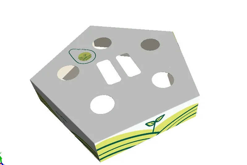 3D render of the closed carrier