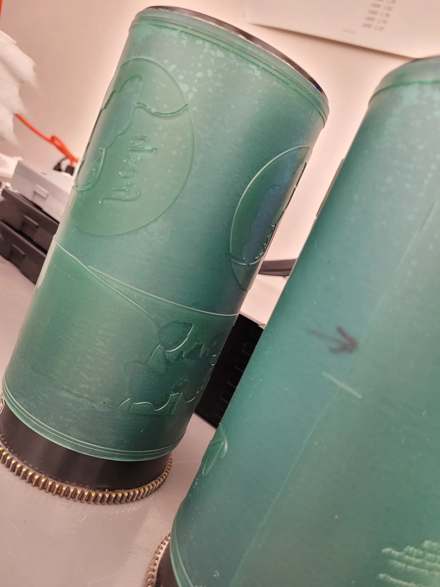 Printing plates mounted on press sleeves